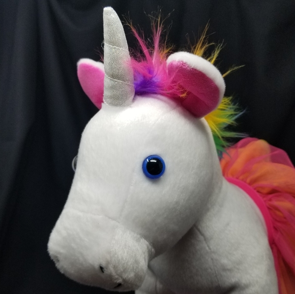 BUILD-A-BEAR WHITE & PINK UNICORN WITH TUTU - Picture 7 of 13